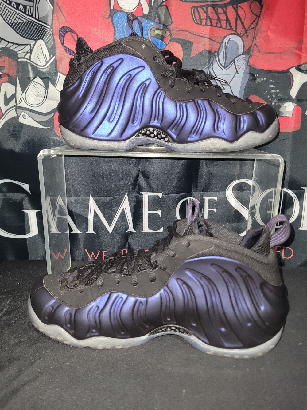 Nike Foamposite One Eggplant 2017 Basketball Shoes - Picture 2 of 8